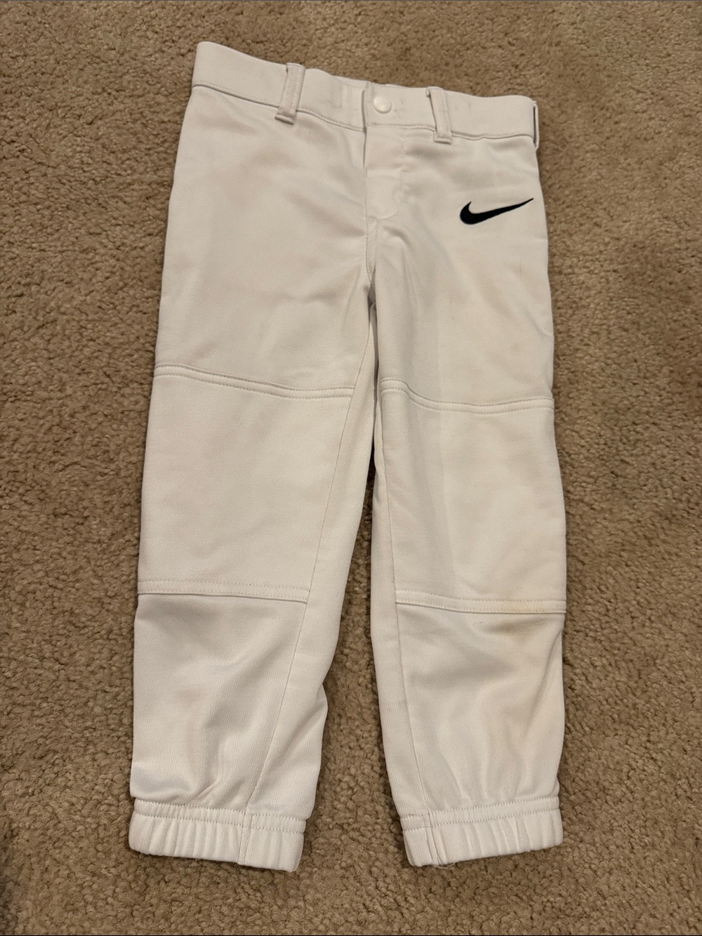 Nike White Kids Baseball Pants